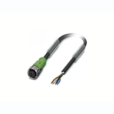 Moxa Phoenix Contact 4-Pin Female A-Coded M12-Open Power Cable, 1.5 Meter CBL-M12FF4POPEN-150 IP67